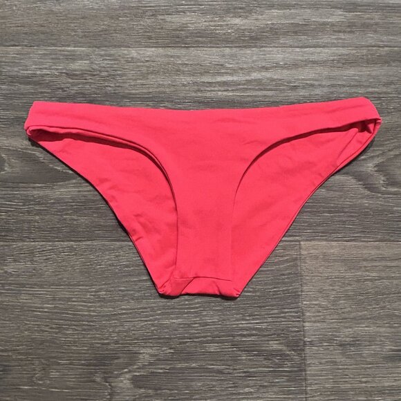 NWT L*Space Size XS Sandy Bikini Bottom Pink Hot Cherry LSSNC16 Hipster LSpace - Picture 1 of 9